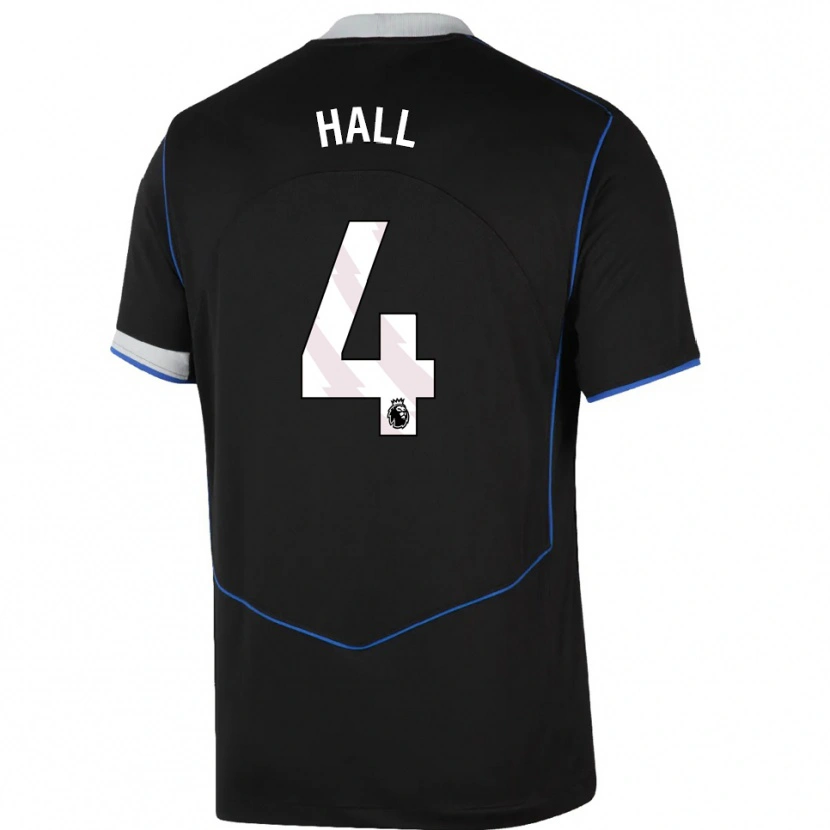 Danxen Mann Jacob Hall #4 Svart Blå Sølv Tredje Sett Drakt Trøye 2025/26 Skjorter T-Skjorte