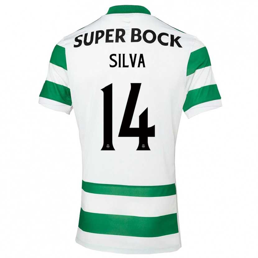 Danxen Dame Guilherme Silva #14 Grønn Hvit Hjemmetrøye Drakt Trøye 2025/26 Skjorter T-Skjorte