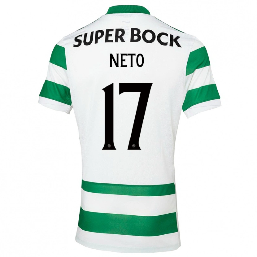 Danxen Dame Cláudia Neto #17 Grønn Hvit Hjemmetrøye Drakt Trøye 2025/26 Skjorter T-Skjorte