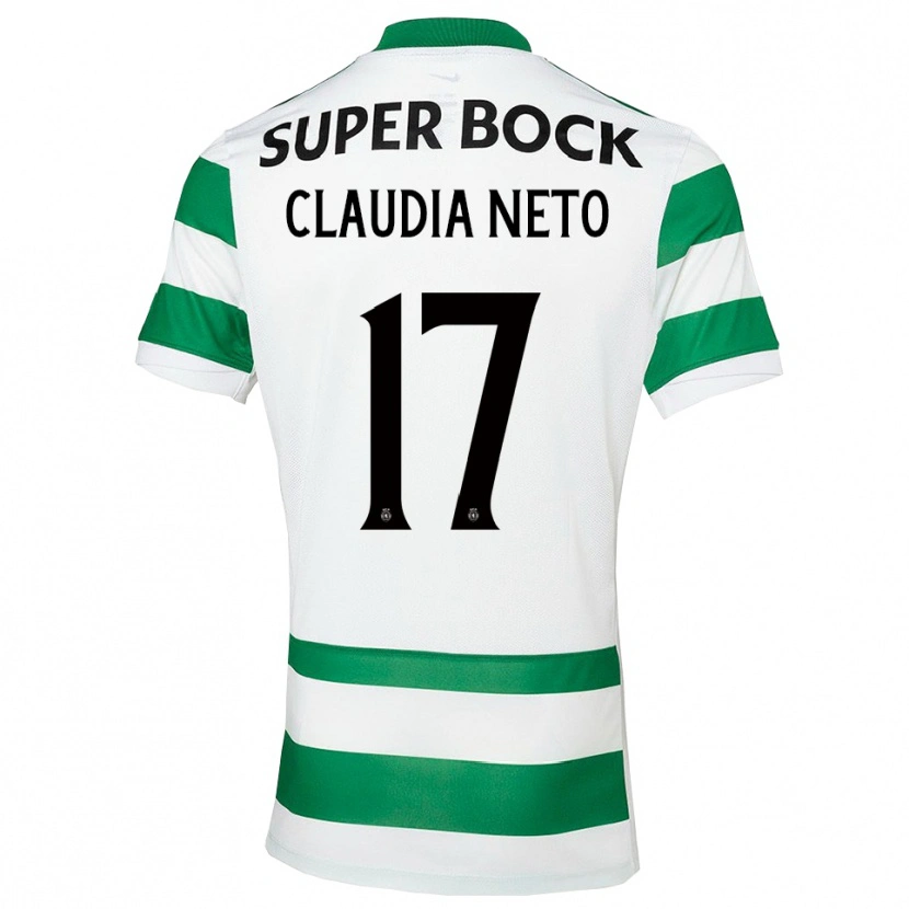 Danxen Dame Cláudia Teresa Pires Neto #17 Grønn Hvit Hjemmetrøye Drakt Trøye 2025/26 Skjorter T-Skjorte