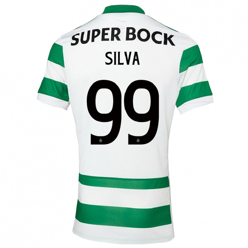 Danxen Dame Francisco Silva #99 Grønn Hvit Hjemmetrøye Drakt Trøye 2025/26 Skjorter T-Skjorte