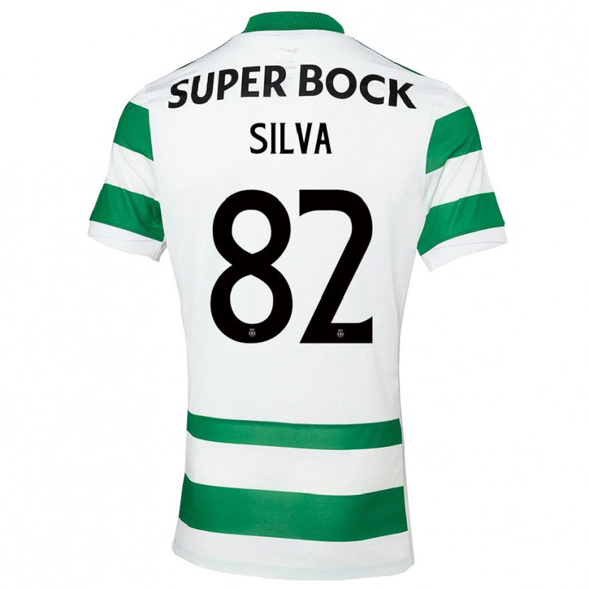 Danxen Dame Gabriel Silva #82 Grønn Hvit Hjemmetrøye Drakt Trøye 2025/26 Skjorter T-Skjorte