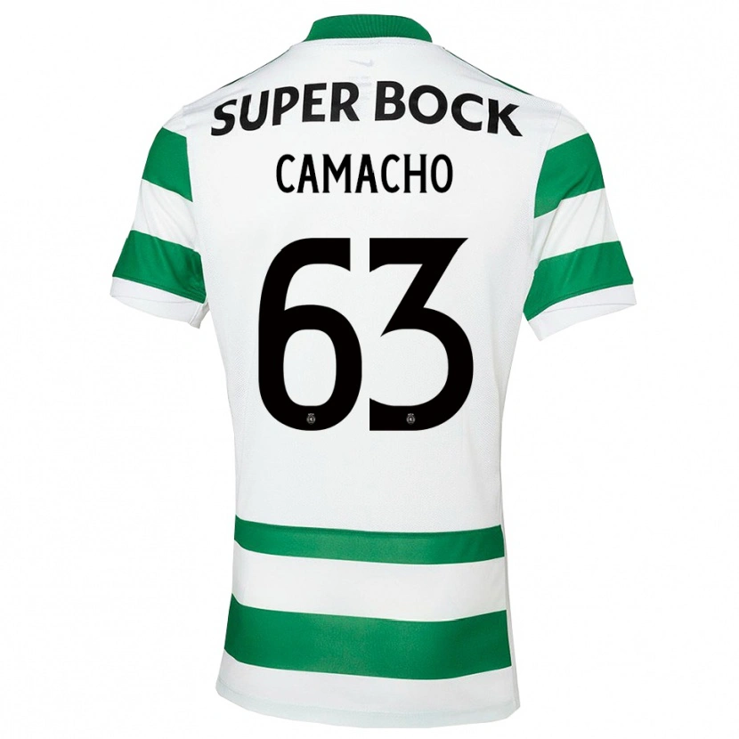 Danxen Dame Rafael Camacho #63 Grønn Hvit Hjemmetrøye Drakt Trøye 2025/26 Skjorter T-Skjorte