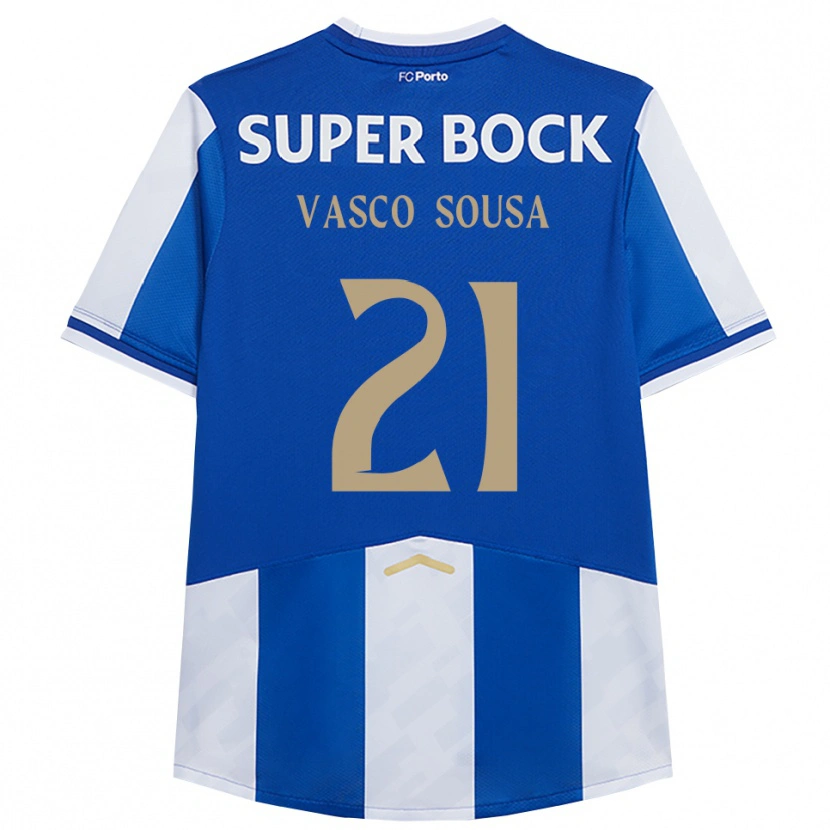 Danxen Dame Vasco Sousa #21 Blå Hvit Hjemmetrøye Drakt Trøye 2025/26 Skjorter T-Skjorte