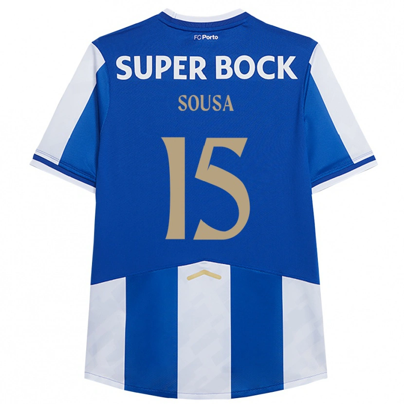 Danxen Dame Vasco Sousa #15 Blå Hvit Hjemmetrøye Drakt Trøye 2025/26 Skjorter T-Skjorte
