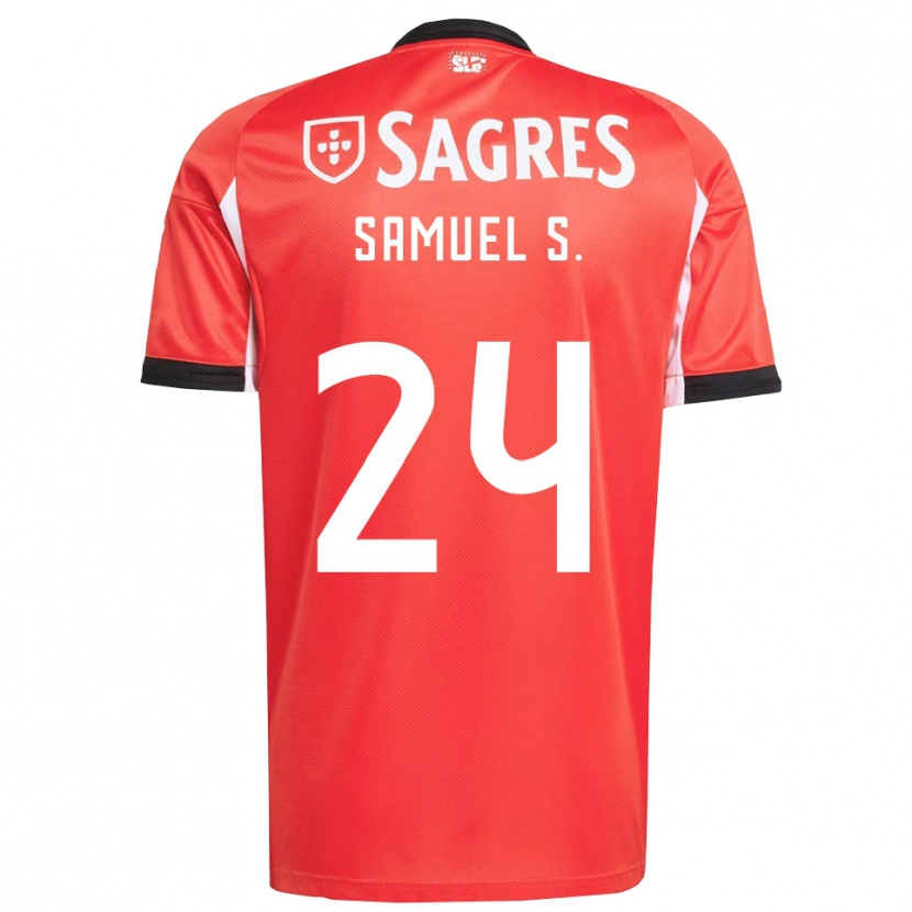 Danxen Dame Samuel Soares #24 Rød Hvit Hjemmetrøye Drakt Trøye 2025/26 Skjorter T-Skjorte
