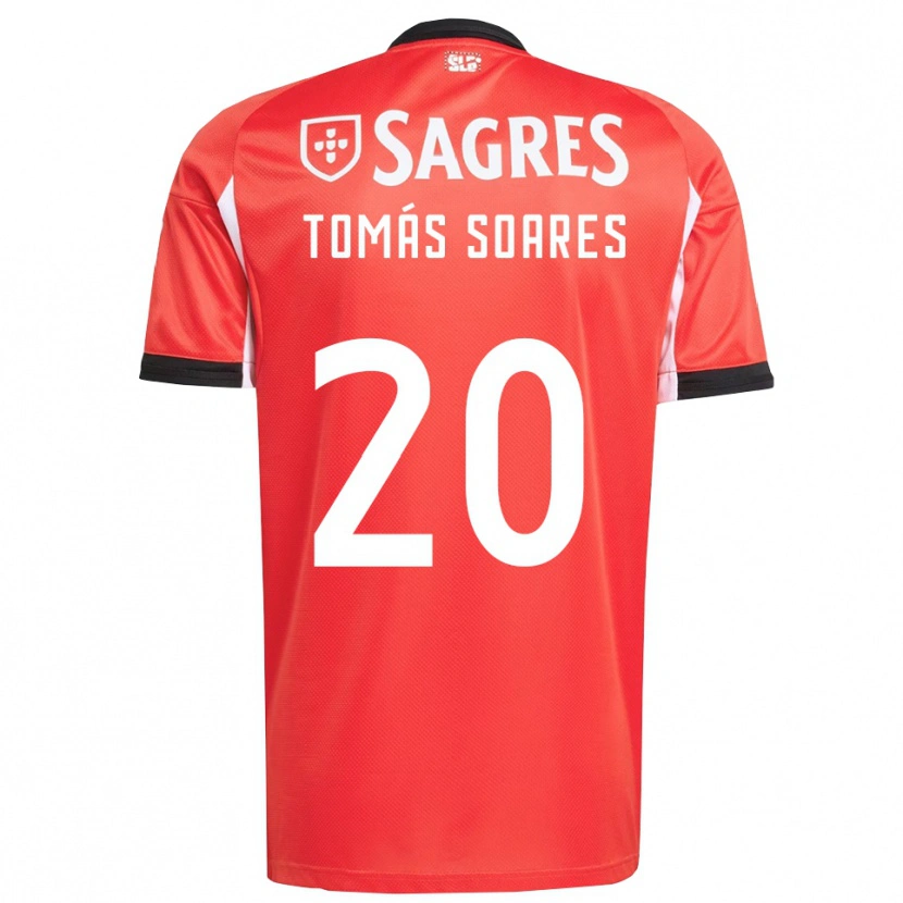 Danxen Dame Tomás Soares #20 Rød Hvit Hjemmetrøye Drakt Trøye 2025/26 Skjorter T-Skjorte