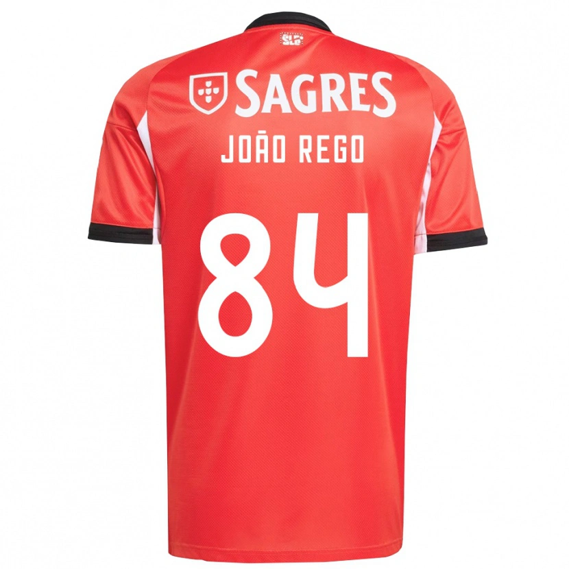 Danxen Dame João Rego #84 Rød Hvit Hjemmetrøye Drakt Trøye 2025/26 Skjorter T-Skjorte