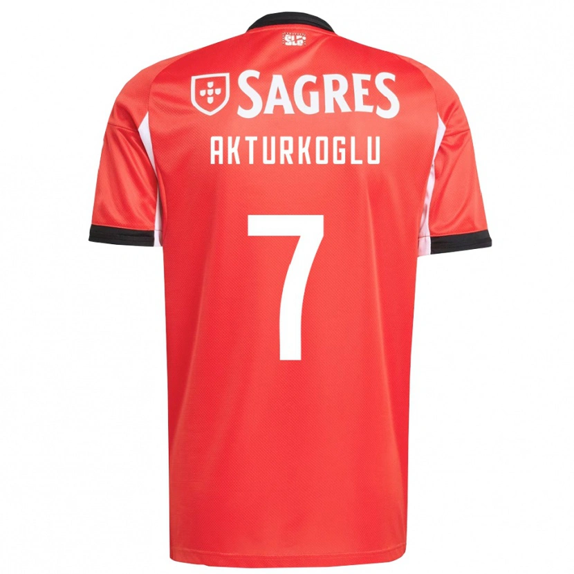 Danxen Dame Kerem Aktürkoğlu #7 Rød Hvit Hjemmetrøye Drakt Trøye 2025/26 Skjorter T-Skjorte