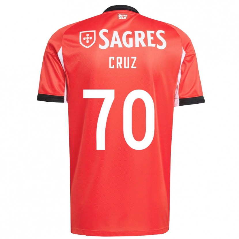 Danxen Dame Filipe Cruz #70 Rød Hvit Hjemmetrøye Drakt Trøye 2025/26 Skjorter T-Skjorte