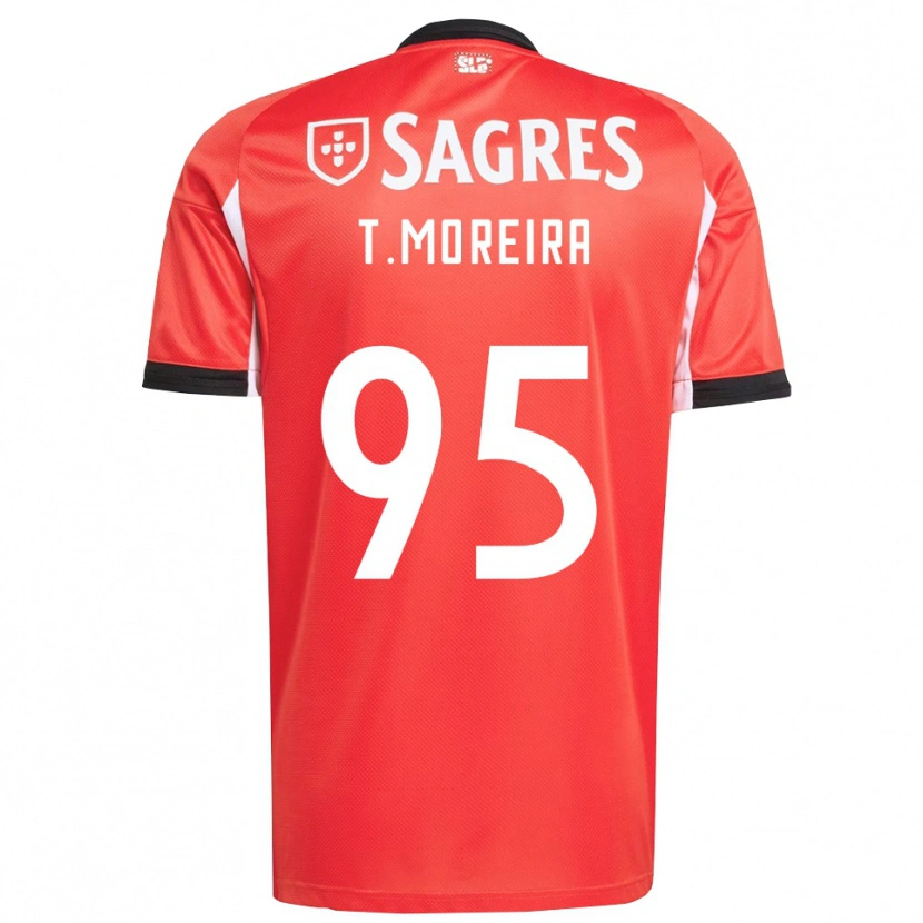 Danxen Dame Tomás Moreira #95 Rød Hvit Hjemmetrøye Drakt Trøye 2025/26 Skjorter T-Skjorte