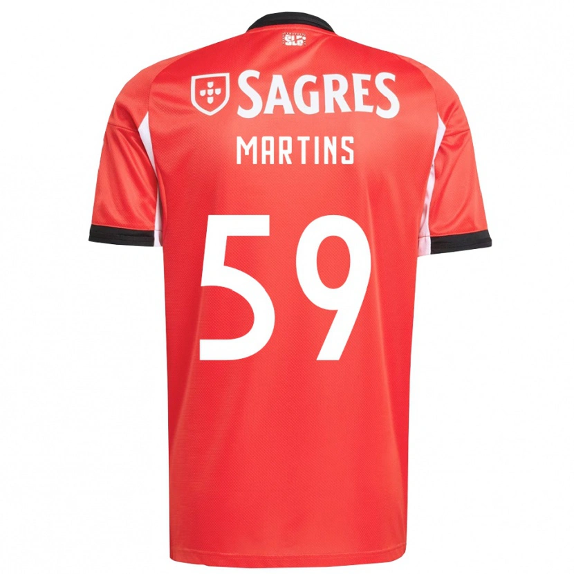 Danxen Dame Leandro Martins #59 Rød Hvit Hjemmetrøye Drakt Trøye 2025/26 Skjorter T-Skjorte