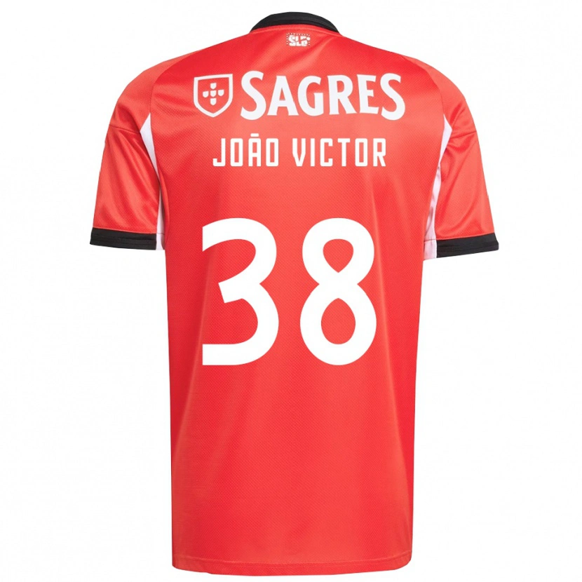 Danxen Dame Joao Victor #38 Rød Hvit Hjemmetrøye Drakt Trøye 2025/26 Skjorter T-Skjorte