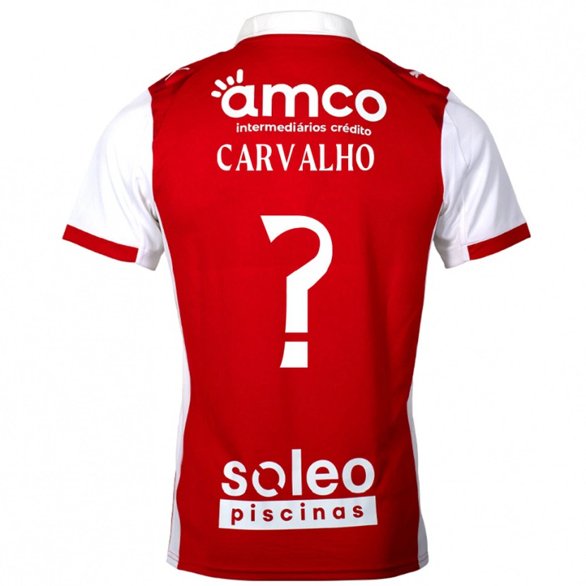 Danxen Dame Tiago Carvalho #0 Rød Hvit Hjemmetrøye Drakt Trøye 2025/26 Skjorter T-Skjorte