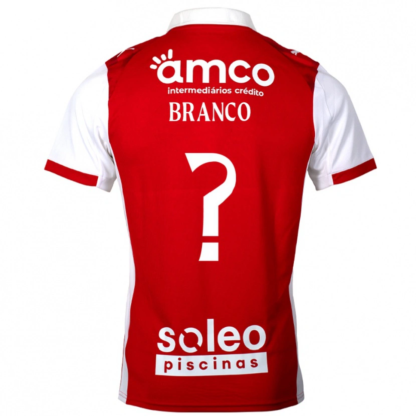 Danxen Dame António Branco #0 Rød Hvit Hjemmetrøye Drakt Trøye 2025/26 Skjorter T-Skjorte
