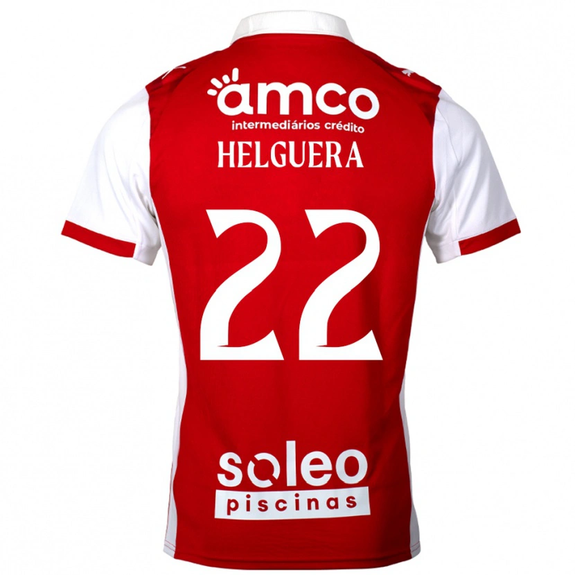 Danxen Dame Thiago Helguera #22 Rød Hvit Hjemmetrøye Drakt Trøye 2025/26 Skjorter T-Skjorte