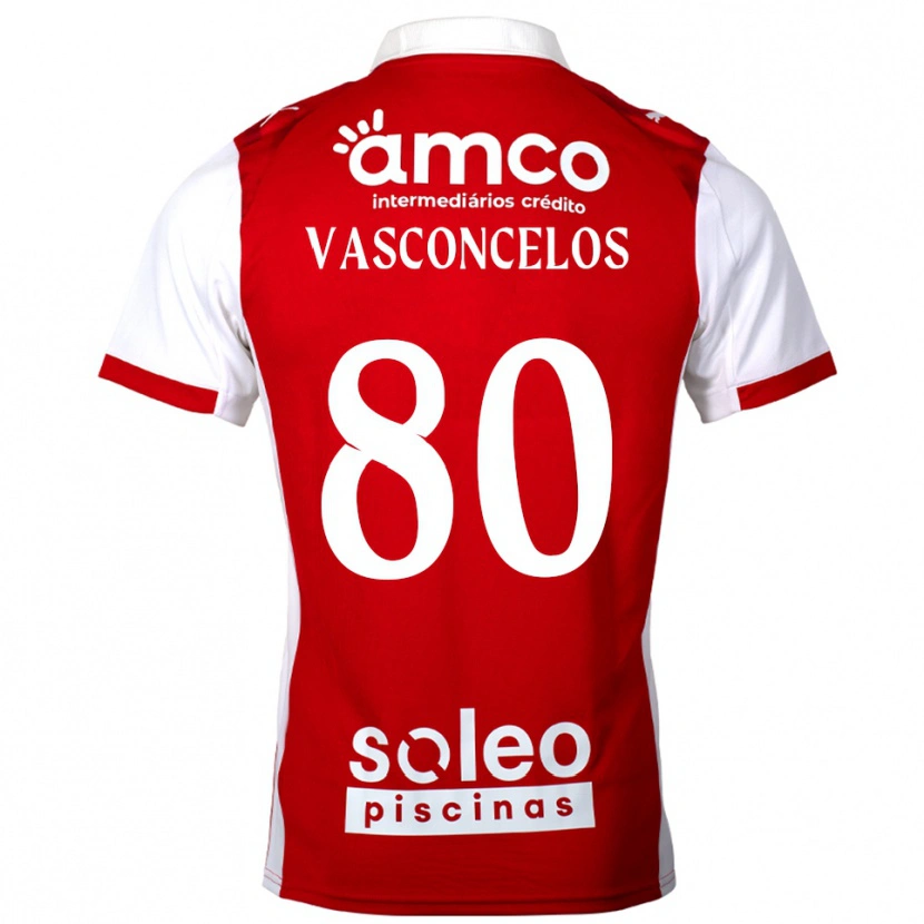Danxen Dame Vasconcelos #80 Rød Hvit Hjemmetrøye Drakt Trøye 2025/26 Skjorter T-Skjorte