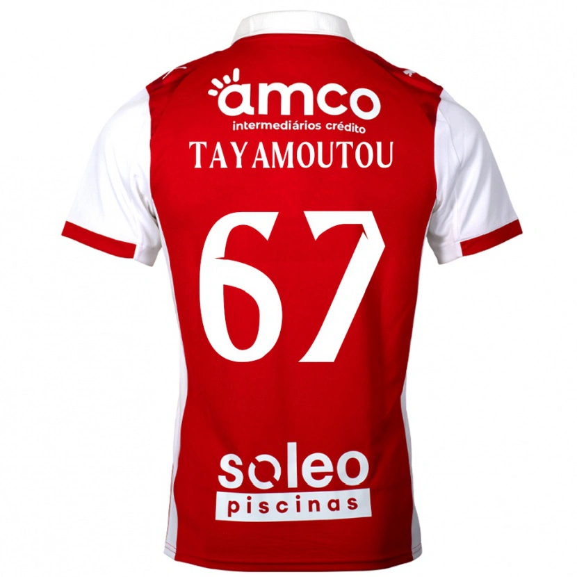 Danxen Dame Enzo Tayamoutou #67 Rød Hvit Hjemmetrøye Drakt Trøye 2025/26 Skjorter T-Skjorte