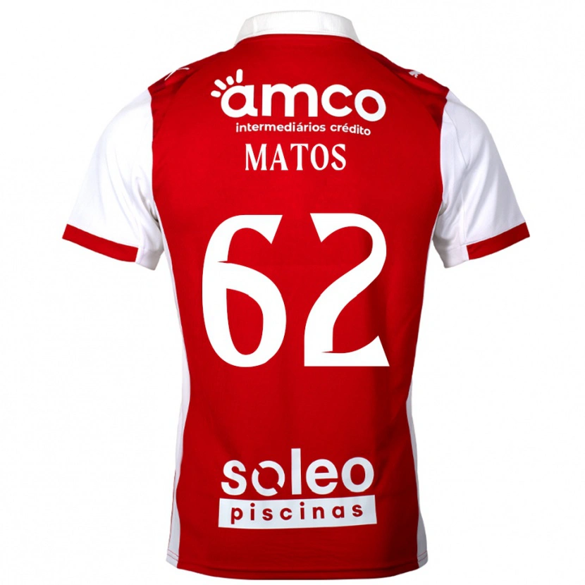 Danxen Dame Nuno Matos #62 Rød Hvit Hjemmetrøye Drakt Trøye 2025/26 Skjorter T-Skjorte