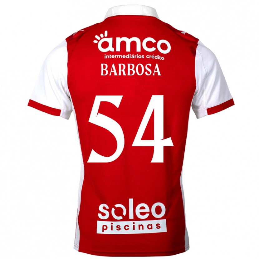 Danxen Dame Gui Barbosa #54 Rød Hvit Hjemmetrøye Drakt Trøye 2025/26 Skjorter T-Skjorte