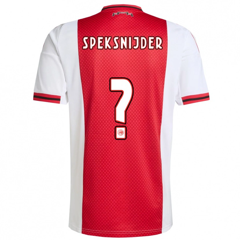 Danxen Dame Rico Speksnijder #0 Rød Hvit Hjemmetrøye Drakt Trøye 2025/26 Skjorter T-Skjorte