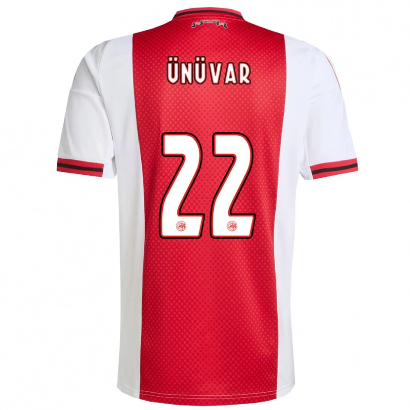 Danxen Dame Emre Ünüvar #22 Rød Hvit Hjemmetrøye Drakt Trøye 2025/26 Skjorter T-Skjorte