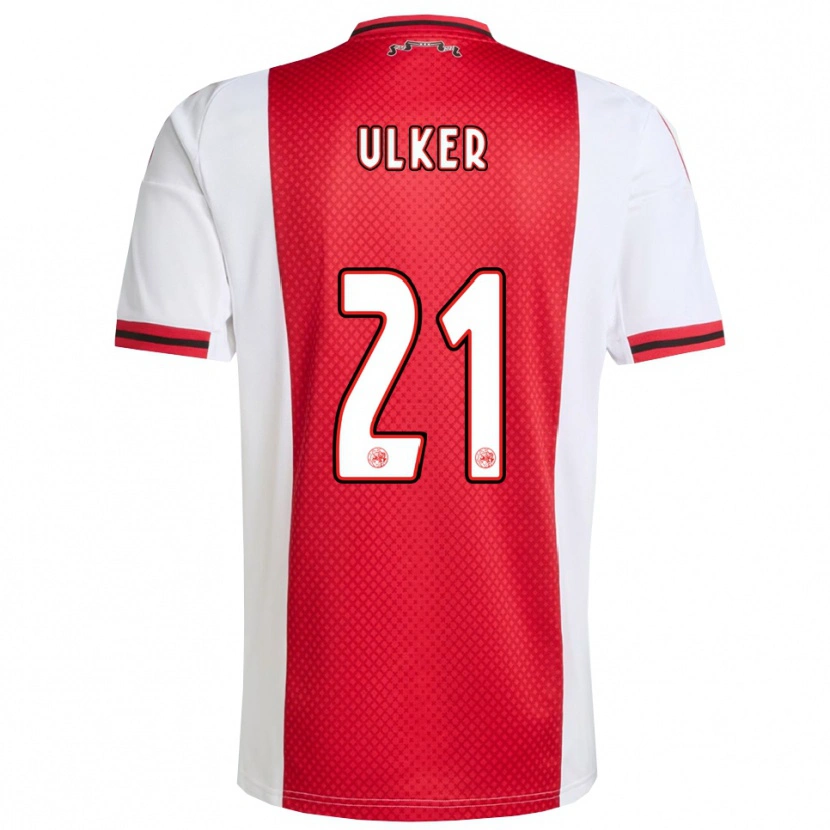 Danxen Dame Ufuk Ulker #21 Rød Hvit Hjemmetrøye Drakt Trøye 2025/26 Skjorter T-Skjorte
