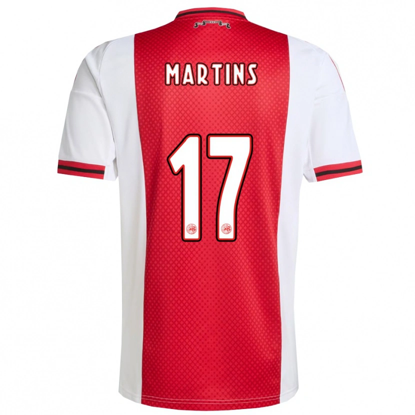 Danxen Dame Lilinho Martins #17 Rød Hvit Hjemmetrøye Drakt Trøye 2025/26 Skjorter T-Skjorte