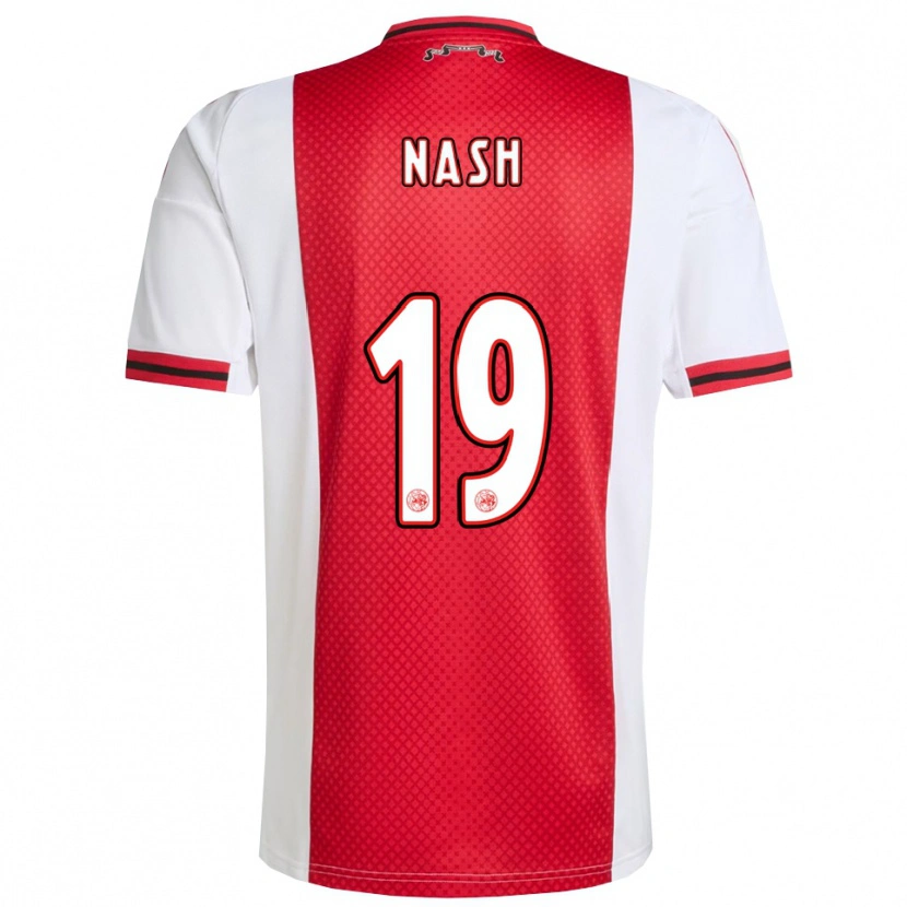 Danxen Dame Pharell Nash #19 Rød Hvit Hjemmetrøye Drakt Trøye 2025/26 Skjorter T-Skjorte