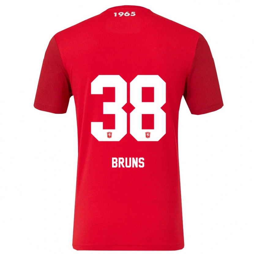 Danxen Dame Max Bruns #38 Rød Hvit Hjemmetrøye Drakt Trøye 2025/26 Skjorter T-Skjorte
