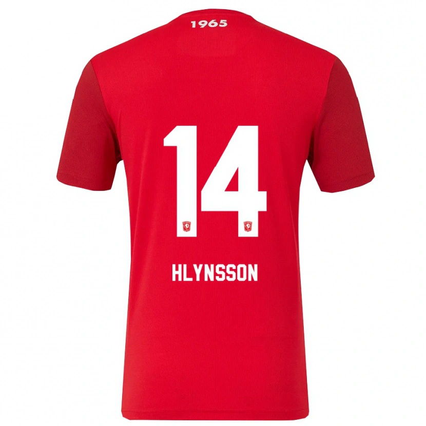 Danxen Dame Kristian Hlynsson #14 Rød Hvit Hjemmetrøye Drakt Trøye 2025/26 Skjorter T-Skjorte