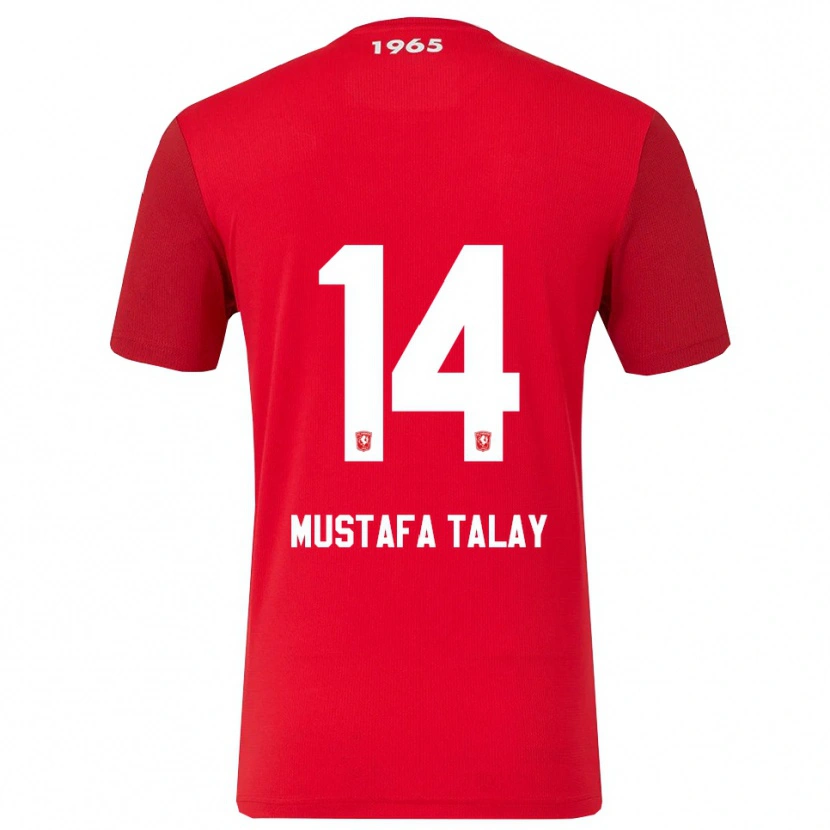 Danxen Dame Kaan Mustafa Talay #14 Rød Hvit Hjemmetrøye Drakt Trøye 2025/26 Skjorter T-Skjorte