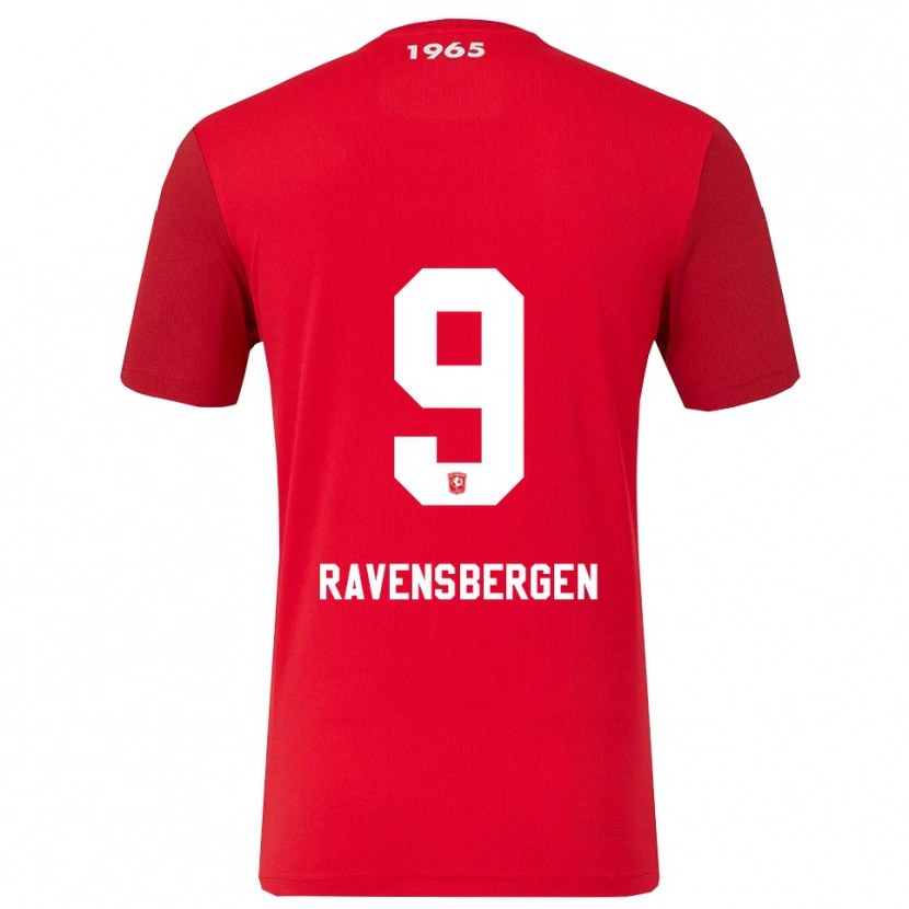 Danxen Dame Jaimy Ravensbergen #9 Rød Hvit Hjemmetrøye Drakt Trøye 2025/26 Skjorter T-Skjorte