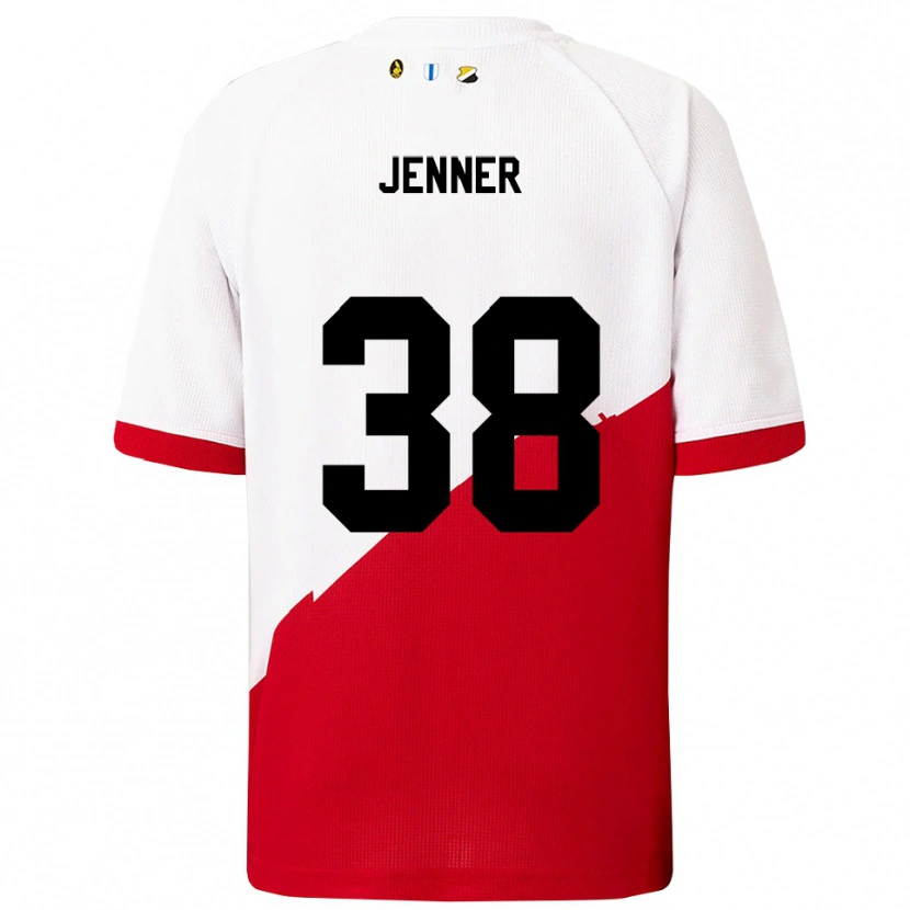 Danxen Dame Ivar Jenner #38 Hvit Rød Hjemmetrøye Drakt Trøye 2025/26 Skjorter T-Skjorte