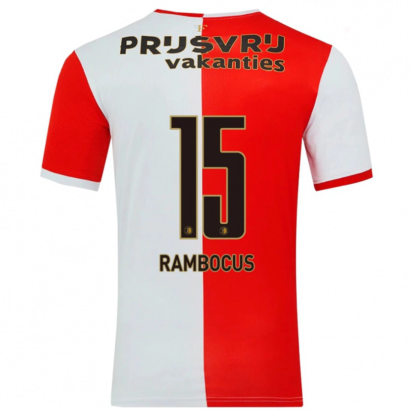 Danxen Dame Diego Rambocus #15 Rød Hvit Hjemmetrøye Drakt Trøye 2025/26 Skjorter T-Skjorte