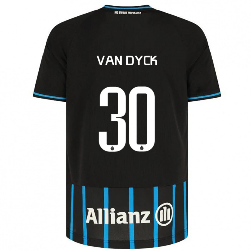 Danxen Dame Nell Van Dyck #30 Svart Blå Hjemmetrøye Drakt Trøye 2025/26 Skjorter T-Skjorte