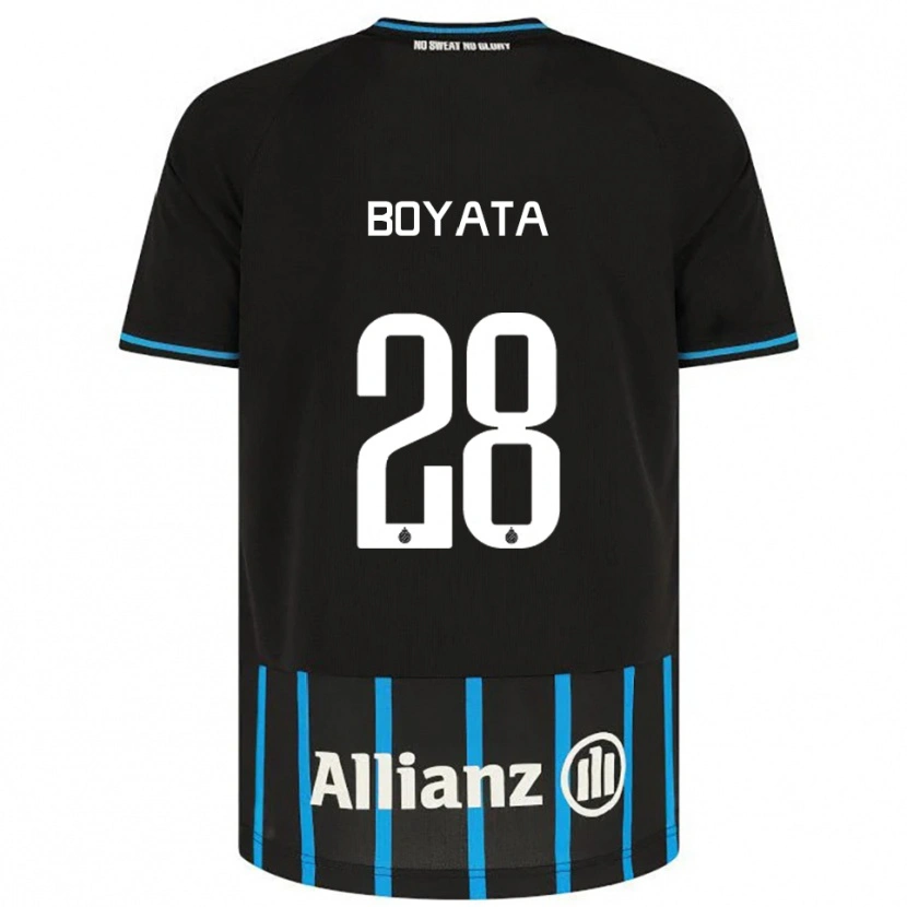 Danxen Dame Dedryck Boyata #28 Svart Blå Hjemmetrøye Drakt Trøye 2025/26 Skjorter T-Skjorte