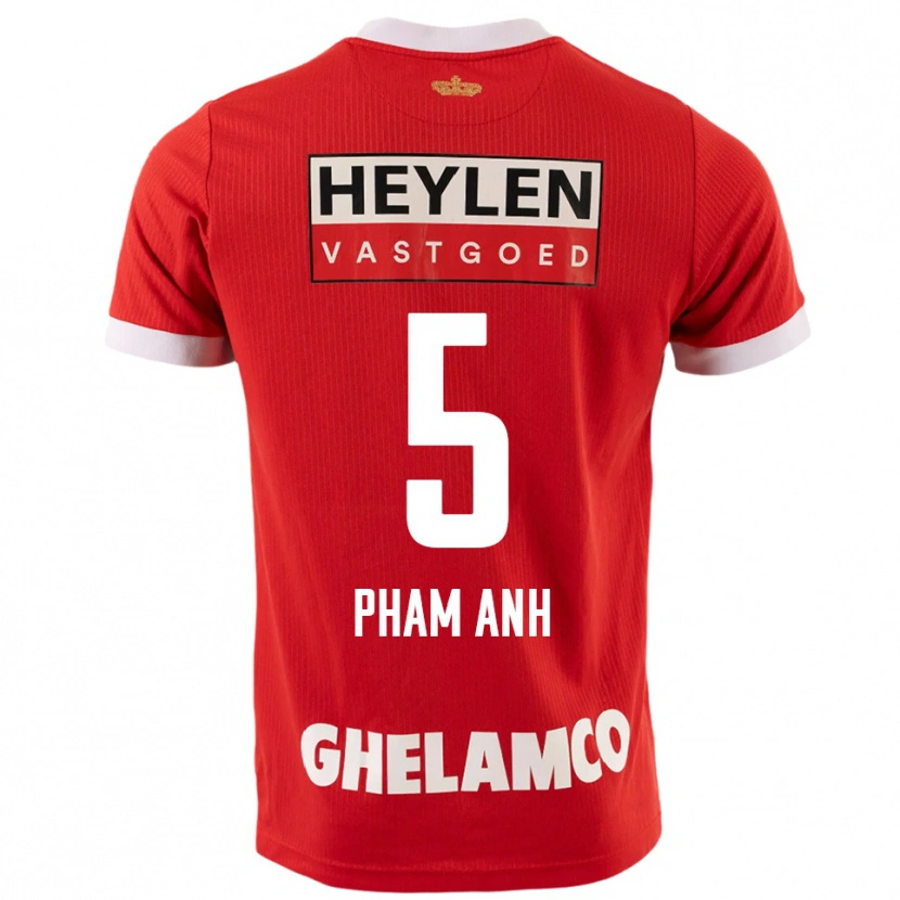 Danxen Dame Khoi Pham Anh #5 Rød Hvit Hjemmetrøye Drakt Trøye 2025/26 Skjorter T-Skjorte