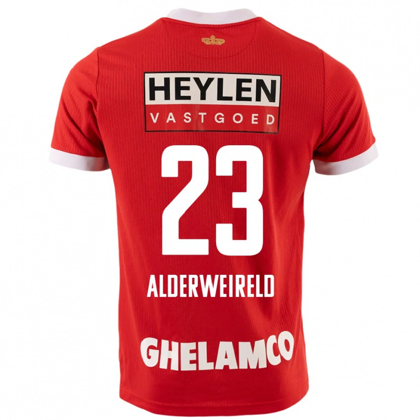 Danxen Dame Toby Alderweireld #23 Rød Hvit Hjemmetrøye Drakt Trøye 2025/26 Skjorter T-Skjorte
