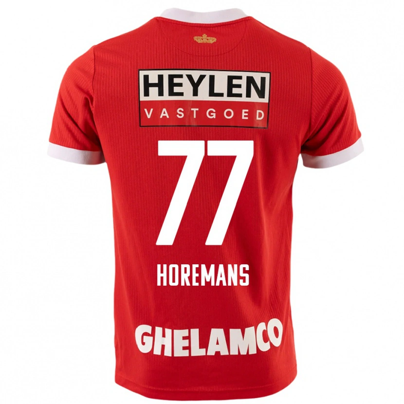 Danxen Dame Milo Horemans #77 Rød Hvit Hjemmetrøye Drakt Trøye 2025/26 Skjorter T-Skjorte