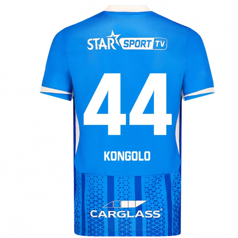 Danxen Dame Josué Kongolo #44 Blå Hvit Hjemmetrøye Drakt Trøye 2025/26 Skjorter T-Skjorte