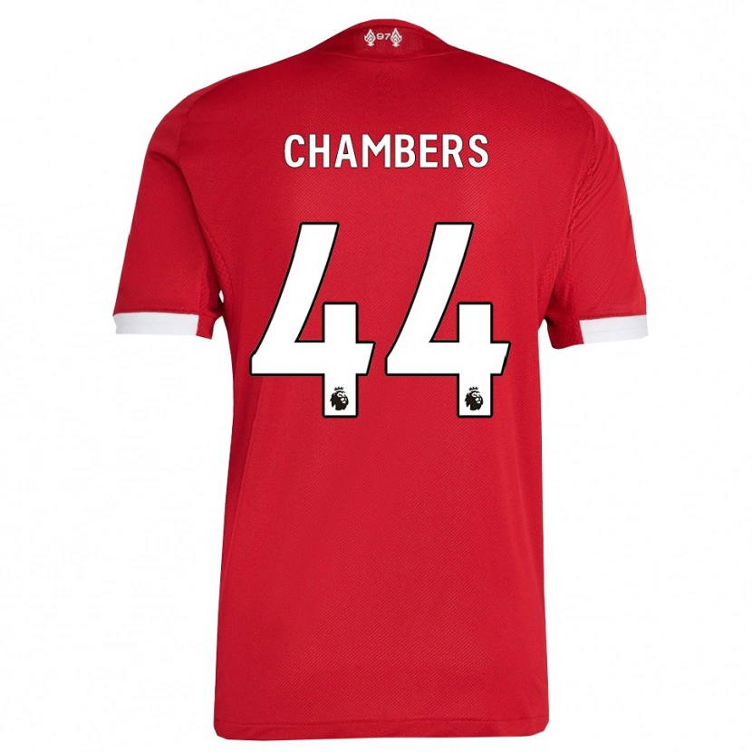 Danxen Dame Luke Chambers #44 Rød Hvit Hjemmetrøye Drakt Trøye 2025/26 Skjorter T-Skjorte