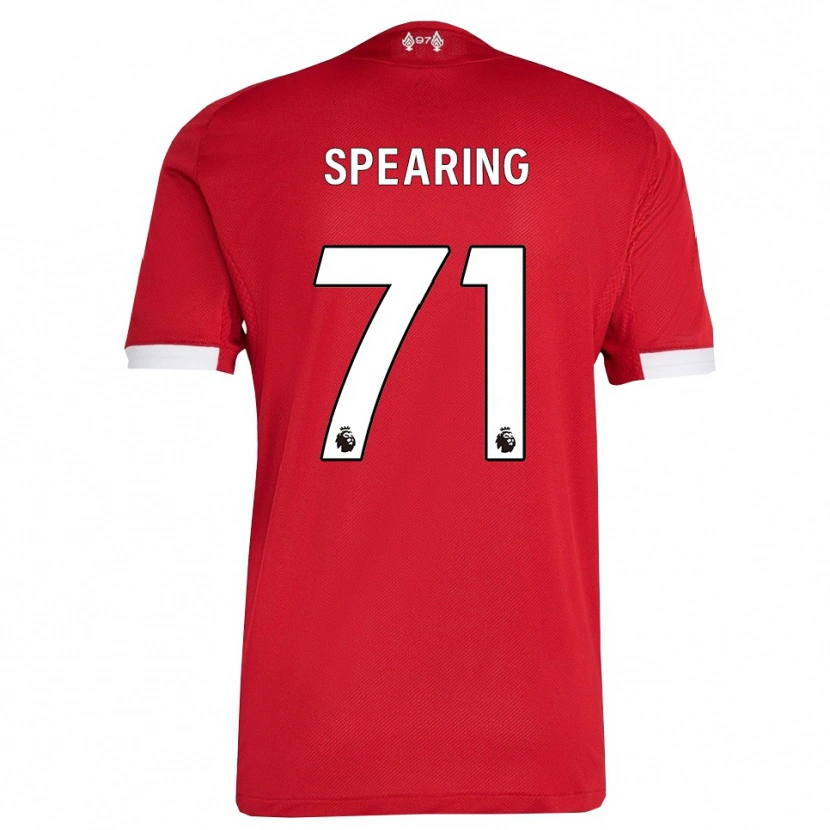 Danxen Dame Jay Spearing #71 Rød Hvit Hjemmetrøye Drakt Trøye 2025/26 Skjorter T-Skjorte