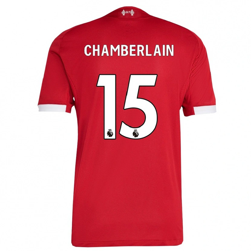 Danxen Dame Alex Oxlade Chamberlain #15 Rød Hvit Hjemmetrøye Drakt Trøye 2025/26 Skjorter T-Skjorte