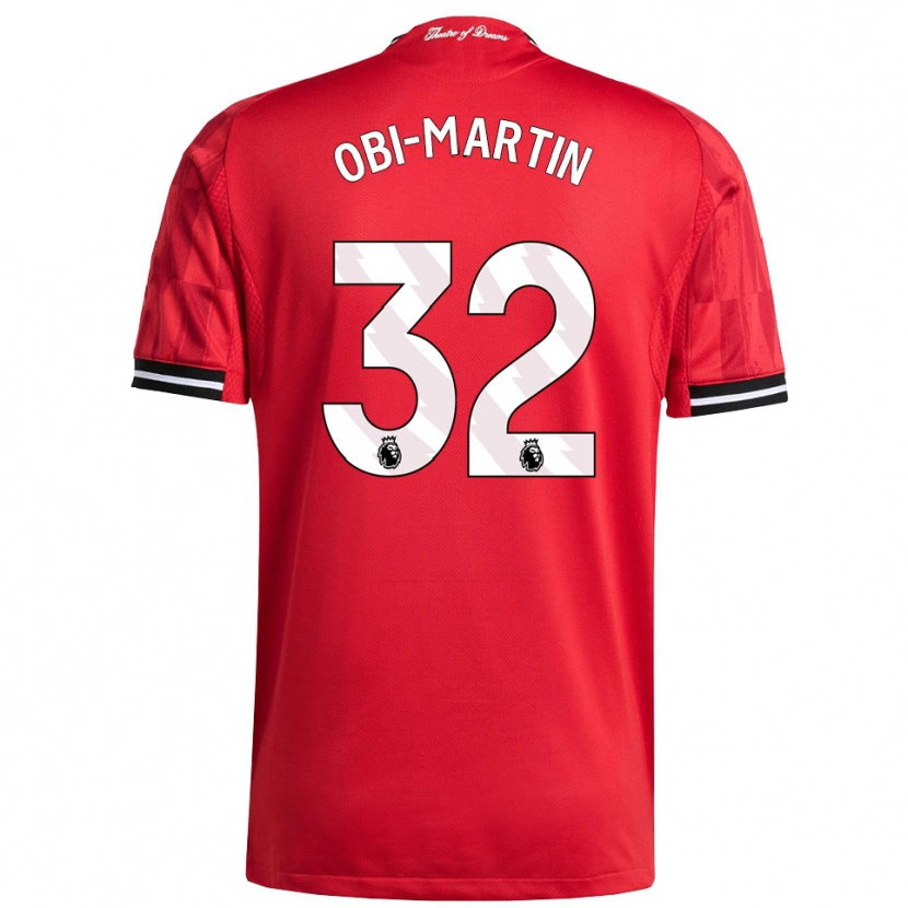 Danxen Dame Chido Obi #32 Rød Svart Hvit Hjemmetrøye Drakt Trøye 2025/26 Skjorter T-Skjorte