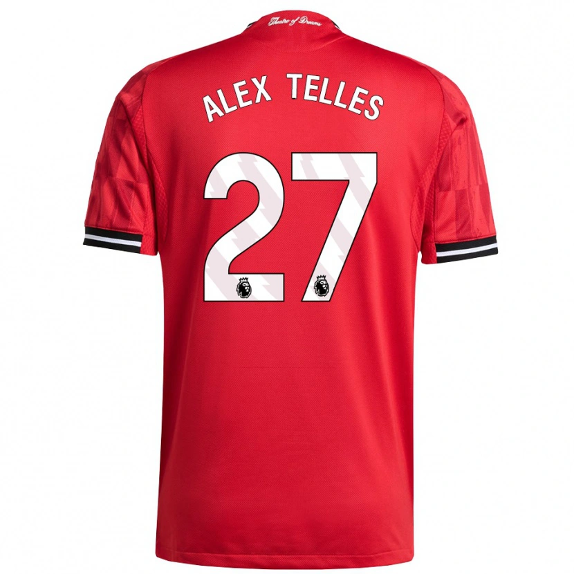 Danxen Dame Alex Nicolao Telles #27 Rød Svart Hvit Hjemmetrøye Drakt Trøye 2025/26 Skjorter T-Skjorte