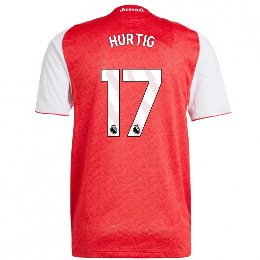 Danxen Dame Lina Hurtig #17 Rød Hvit Hjemmetrøye Drakt Trøye 2025/26 Skjorter T-Skjorte