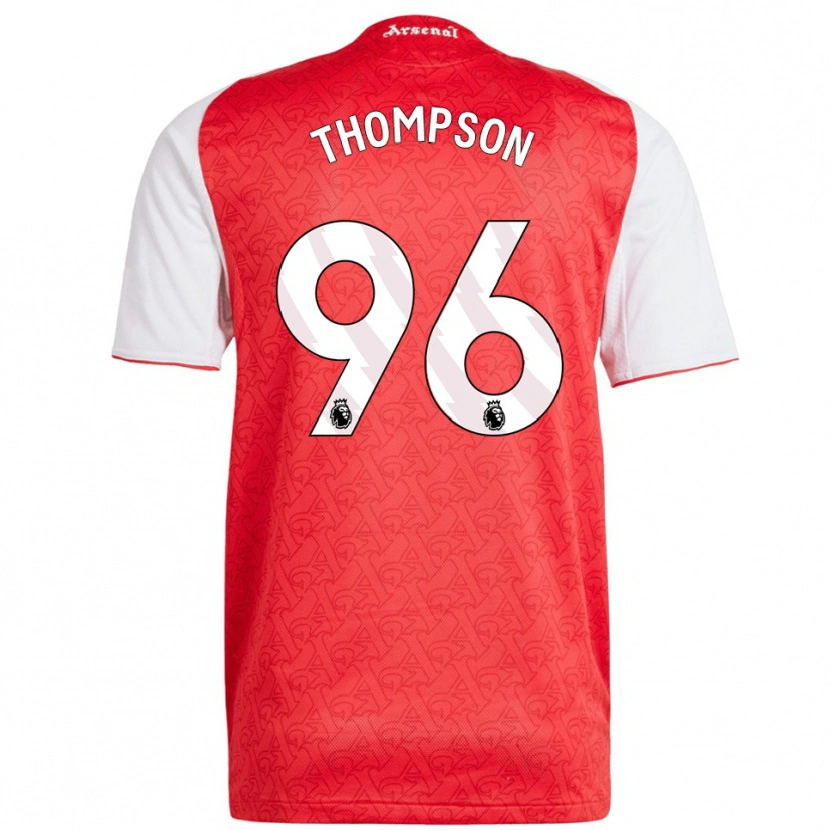 Danxen Dame Kyran Thompson #96 Rød Hvit Hjemmetrøye Drakt Trøye 2025/26 Skjorter T-Skjorte