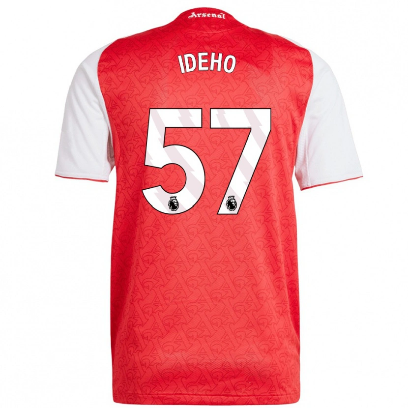 Danxen Dame Joel Ideho #57 Rød Hvit Hjemmetrøye Drakt Trøye 2025/26 Skjorter T-Skjorte