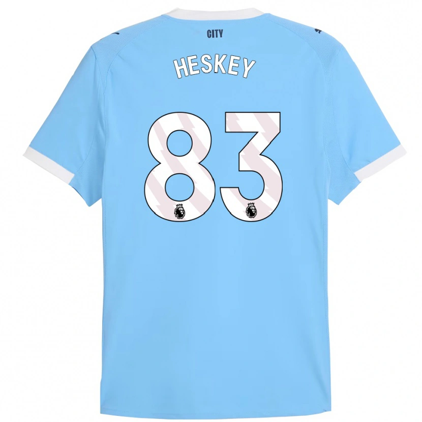 Danxen Dame Reigan Heskey #83 Himmelsblå Hvit Hjemmetrøye Drakt Trøye 2025/26 Skjorter T-Skjorte